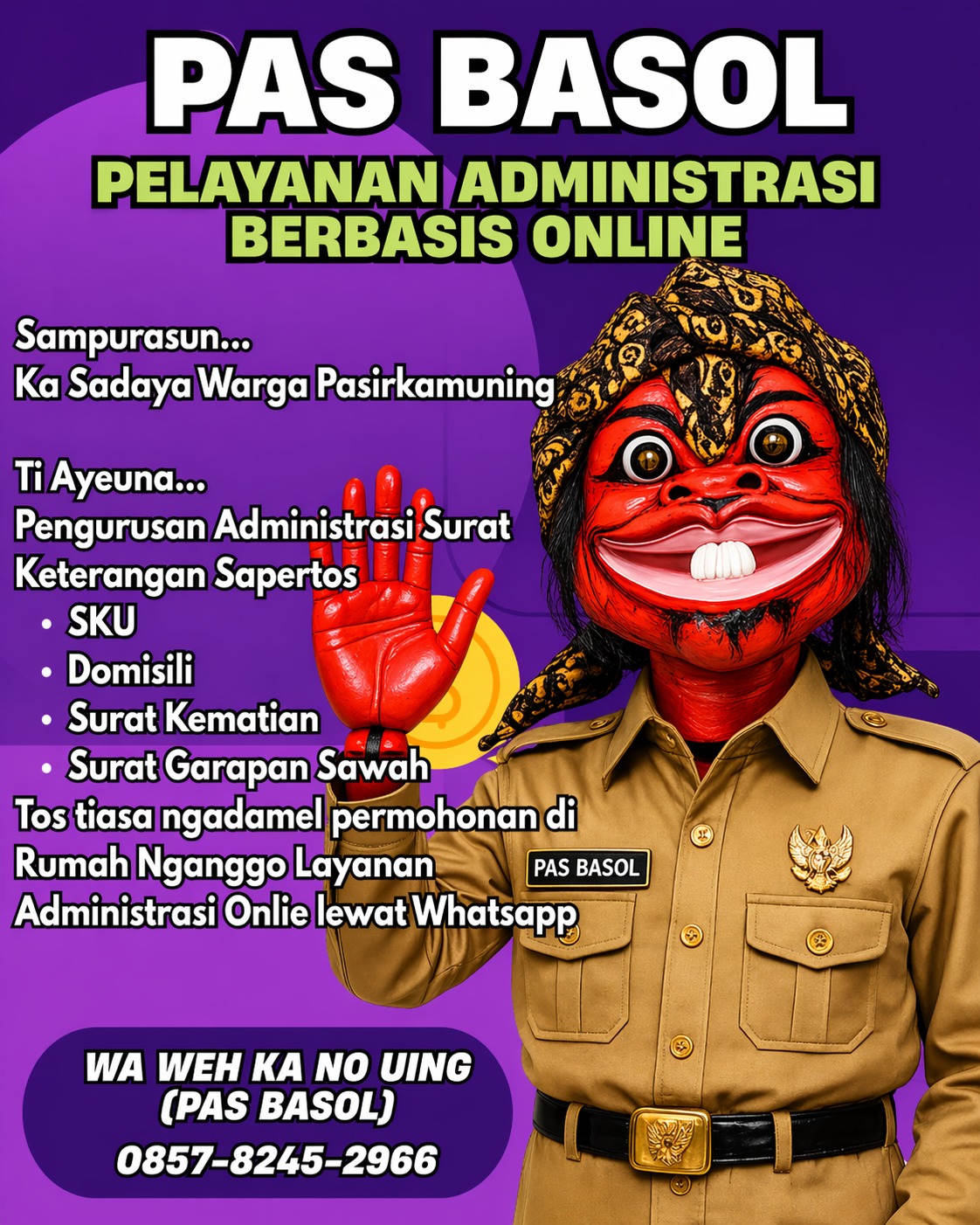 Inovasi Desa 4.0: Urus Administrasi dan Cek Setoran PBB di Desa Pasirkamuning Kini Lebih Mudah dengan "Pas Basol"
